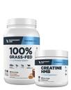 Transparent Labs Grass-Fed Whey Protein Isolate (30 Servings, Chocolate PB) & Creatine HMB (30 Servings, Unflavored)