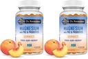 Garden of Life Magnesium Citrate Supplement Gummies with Prebiotics & Probiotics for Stress,Sleep & Recovery - Vegan,Gluten Free,Kosher,Non-GMO,No Added Sugars,Peach Flavor,60 Count (Pack of 2)