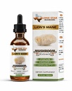Lion's Mane Supplement Drops – Dual Extract Organic Lion's Mane Tincture for Morning Routine – Organic Fruiting Body Mushroom Extract, 2oz by Lone Star Mushrooms