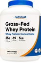 Nutricost Grass-Fed Whey Protein Concentrate (Unflavored) 5LBS - Undenatured, Non-GMO, Gluten Free