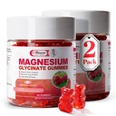 2pack Magnesium Glycinate Gummies 600mg,Magnesium Gummies Sleep & Calm