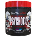Insane Labz psychotique, poudre pré-entraînement stimulante élevée, énergie latente extrême, focus et endurance avec Beta Alanine, Creatine Monohydrate DMAE, 35 Srvgs (Gummy Candy)