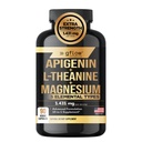 Gflow Vitamins Apigenin Supplement for Sleep with Magnesium Glycinate Complex and L-theanine Supplement - 19 in 1, Ashwagandha L Tryptophan 5-HTP GABA Phosphatidyl Serine, Chamomile | Made in USA