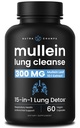 NutraChamps Mullein Leaf Extract for Lung Detox Extra Strength Lung Cleanse for Smokers, Mullein Capsules Lung Support Supplement for Respiratory Lung Health