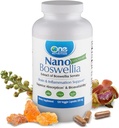 One Planet Nutrition Nano Boswellia 500 mg Capsules de Veggie (120 portions), Boswellia serrata Resin, soutient la fonction cognitive pour la santé du cerveau, non-OGM, végétalien, sans gluten
