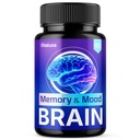 Brain Memory and Mood Capsules, Memory & Mood Brain Capsulas Supplement, Brain Health & Loss Support Pills, Cleansing Double Clean Pastillas, Advanced Wellness Nootropic Pills Reviews (60 Capsules)