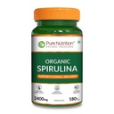Pure Nutrition Organic Spiruline 2400mg par portion.