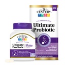 21st Century Ultimate Probiotic 50 Billion Live Cultures, Daily Digestive & Gut Health Probiotic Supplement, Prolonged Release Vegetarian Capsules, 4 Strains, 30 Count