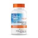 CoQ10 200 mg avec supplément BioPerine - Coenzyme Q10 Caps pour la santé cardiaque et le soutien antioxydant, CoQ10 200 mg pour les femmes et les hommes, non OGM - 60 gélules