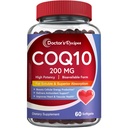 Recettes du médecin CoQ10 200mg, 60 Softgels, Coenzyme hautement absorbante Q10, Soutien antioxydant et stimuler l'énergie cellulaire, améliore la santé cardiaque, vasculaire et musculaire, non-OGM, sans lait de gluten