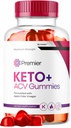 Premier Keto Plus ACV Gummies pour la perte de poids, Premier Keto + ACV Gummies, Premier Keto Plus ACV Keto+ Gummy Extreme, 60 Gummies pour 1 mois