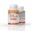 DAO Enzyme + Bloceur d'histamine - Formule HDU triple-strength 30,000 - Suppléments d'enzyme DAO avec vitamine C - Support digestif pour intolérance à l'histamine - 60 capsules