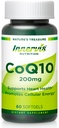 High Absorption CoQ10 200mg Softgels pour la santé cardiaque et le métabolisme de l'énergie - Potent Antioxydant Supplément pour les utilisateurs de statine - 30 jours fourni par Innervis Nutrition