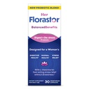 Probiotiques Florastor pour les femmes, Digest et De-Stress, Probiotiques pour la santé digestive, Probiotique vaginal et L-Theanine pour le bien-être mental et corporel, 30 Capsules
