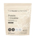 La «Pause Life Protein + Créatine, faite avec Creavivitalis Creatine Monohydrate, Whey Protein, et BCAA pour les hommes et les femmes, sans gluten, faible sucre, non OGM, Vanilla Flavor, 14 portions, 17,8 oz
