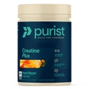 PURIST Creapure Creatine Plus Monohydrate , Supplément d'entraînement en poudre , Femmes Hommes Muscle Force Récupération d'énergie , Nutrition propre , NSF Certifié Contient sans sucre Stevia (Peach Mango)