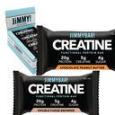 (NEW) JiMMYBAR! Creatine Protein Bar - 5g of Creatine Monohydrate + 20g Protein - High Protein Snack - Supports Muscle Growth, Strength & Recovery - Real Food Energy Bar for Athletes | 6 Chocolate Peanut Butter + 6 Fudge Brownie Variety Pack (12 Bars)