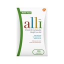 alli Peight Loss Diet Pills, Orlistat 60 mg Capsules, Aide à la perte de poids non-ordonnance, 120 Comput Recharge Pack