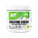 GAT SPORT Creatine Chews, Zéro Sucre, 5g Monohydrate de créatine pure, 3ème partie testée, Santé du cerveau, Muscle, Force, Soutien anti-oxydant, pour les hommes et les femmes, 30 portions (Lémon Lime)