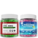Gommies de zinc et liposomique L Theanine 500mg Gommies