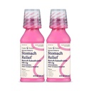 Foster & Thrive Stomach Relief Liquid for Nausea, Heartburn, Indigestion, Upset Stomach, Diarrhée - Fast Relief for 5 Symptômes, Antidiarrhée, Bismuth Subsalicylate 525 mg, Original, 8 oz (Pack de 2)