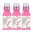 Foster & Thrive Stomach Relief Liquid for Nausea, Heartburn, Indigestion, Upset Stomach, Diarrhée - Fast Relief for 5 Symptômes, Antidiarrhée, Bismuth Subsalicylate 525 mg, Original, 8 oz (Paquet de 3)