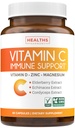 Vitamine C Supplément de soutien immunitaire - Immuni Boost Blend avec la vitamine C et le zinc pour le soutien quotidien et saisonnier - Magnésium Zinc Vit C & D et complexe de défense à base de plantes (1 mois d'approvisionnement)