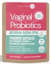 Probiotique vaginal pour les femmes (80 milliards d'UFC) Formule 3X plus forte avec Lactobacillus rhamnosus GR-1, L. reuteri RC-14, Prébiotiques, Vitamine C & D3