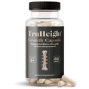 Capsules de croissance TruHeight - Supplément de croissance naturelle pour les enfants et les adolescents - Vitamines pédiatriques D, K, Calcium et Ashwagandha - Vitamines pour enfants D3 K2 Pills, Taller Ages 5+ (paquet de 2)