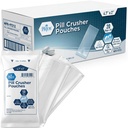 MED PRIDE Pill Crusher 4.7=2'' Pochettes – Pack de 1000 broyeurs jetables – Sacs de broyage pour une consommation facile avec zéro déchet