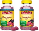 Nature faite haute absorption Citrate de magnésium 200 mg par portion, supplément de magnésium pour le muscle, Nerve, os et soutien cardiaque, 90 Gommies de magnésium, 45 jours d'approvisionnement, (paquet de 2)