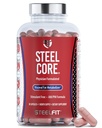 SteelFit Steel Core, Stimulant-Free Fat Burner & Weight Loss Pills Supplement - Cortisol, Belly Fat, Metabolism Booster for Men & Women - L-Carnitine, Morosil, Ashwagandha, Alpha Lipoic Acid - 90ct