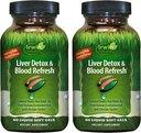 Irwin Naturals Liver Detox & Blood Refresh — Herbal Whole-Body Cleanse, 60 Liquid Soft-Gels - 2 Pack