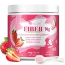 Migcopat 14G Fiber Supplement with Probiotics, Prebiotics, Digestive Enzymes, Vitamin C, Magnesium, Fruit&Herb Powder, Fiber Powder for Digestive Health & Skin Health, No Sugar, Strawberry, 40 Serv.