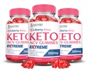 (3 Pack) Liberty Bites Keto ACV Gummies Extreme 2000MG Libertybites Keto Gummies Apple Cider Vinegar Formulated with Pomegranate Beet Juice Powder B12 Vegan Non GMO 180 Gummys