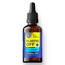 SonoHealth Plastiq Off | Micronized Liquid Zeolite | Microplastic Detox Binder with Micronized Zeolite | Liquid Drops for Kids & Adults | Glass Bottle, Vegan, Non-GMO, USA Sourced (Blueberry)