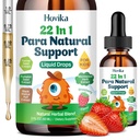 22 in 1 Herbal Gut Cleanse Liquid Drops, Zeolite Detox for Kids with Wormwood Black Walnut Clove, Chlorella, Oregano, Probiotics & Prebiotic, Cleanse & Detox for Children - Strawberry Flavor, 2 Fl Oz