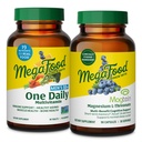 MegaFood Men's 55+ One Daily Multivitamin (90 Tablets) & Magtein Magnesium LThreonate (90 Capsules) Bundle - Supports Energy, Nervous System & Health - Cognitive Support - Gluten Free & Vegetarian
