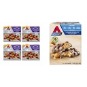 Atkins Endulge Treat, Peanut Butter Candies, 2g Net Carbs, 2g Sugar & Caramel Chocolate Nut Roll Snack Bar, Protein Snack, High in Fiber, 2g Sugar, 16 Count