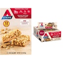 Atkins Peanut Butter & Chocolate Chip Granola Protein Meal Bars, High Fiber, 16-17g Protein, 1g Sugar, 3-4g Net Carbs, Keto Friendly, 12 Count
