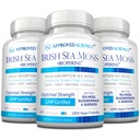 Approved Science Wild-Crafted Irish Sea Moss - Bladderwrack, Burdock - Immune, Heart, Thyroid, Gut Health, Anti-Aging Support - 180 Capsules