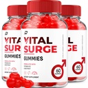 Vital Surge Gummies – ACV Advanced Gummy Apple Cider Vinegar 1000MG, Vitamin B12 (3 Pack - 180 Gummies)