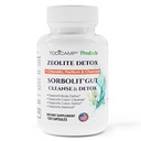 SORBOLIT Colon Cleanse Formula + Debloat - Zeolite Detox, Chlorella, Activated Charcoal & Psyllium Husk Fiber for Gut Health, Gut Cleanse, Colon Detox & Digestive Balance – 120 Vegan Capsules