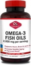 Olympien Labs Omega-3 Huiles de poisson, 2000mg par service - Aide à soutenir la santé cérébrale et cardiaque, 120 comte, (73)