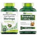 tnvitamins Moringa 10,000 mg Per Serving and Boswellia 1,200 mg Per Capsule | Non-GMO, Made in The USA!
