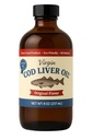 Virgin Cod Liver Oil - 8 Fl oz Natural, Wild Caught & Fresh Tasting, High in Vitamin D, Omega 3 DHA/EPA (Original Taste-Unflavored)