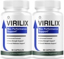 (2 Pack) Virilix Capsules - Virilix Advanced Support Formula Pills All Natural Ingredients Maximum Strength, Daily Premium Vitamins for Overall Health & Wellness Reviews, 120 Capsules for 2 Months