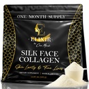 Silk Face Collagen - Collagen Peptides Powder for Women, Face and Neck 14g Protein | Ultra Low Molecular Weight Collagen – for Skin, Hair, Nail, Joint & Gut Health, 15.87 oz (450g) Cocó March