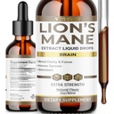 THE HEALTHY LIFE 4 ME Liquid Lions Mane Supplement | Daily Mushroom Supplement for Memory, Focus & Clarity | Brain Booster | Lions Mane Tincture for Immune Support | 2 Fl oz