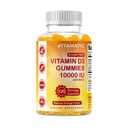 Vitamatic Sugar Free Vitamin D3 10000 IU - 120 Pectin Based Gummies - Great Taste - Healthy Bones, Mood & Immune System Function - Non-GMO - 120 Servings